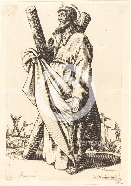 Saint Andrew, published 1631. Creator: Jacques Callot.