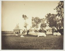 Preparation of the Emperor's Table, Camp de Châlons, 1857. Creator: Gustave Le Gray.