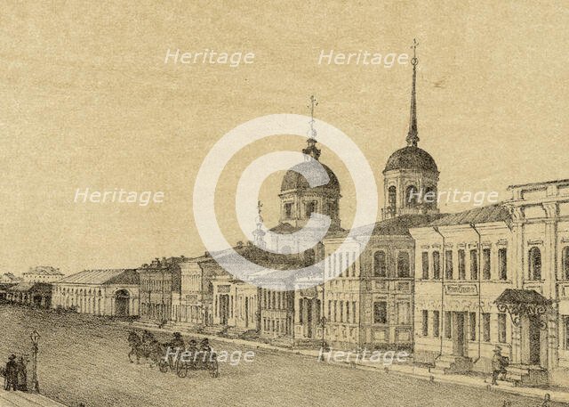 Millionnaia Street, 1886. Creator: Pavel Mikhailovich Kosharov.