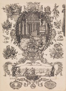 Plate twelve from Nouveavx Desseins D'Arquebvseries, dated 1736. Creator: de La Collombe.