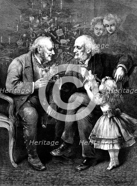 "When We Were Boys Together", - drawn by A. Muir, 1873. Creator: William Biscombe Gardner.