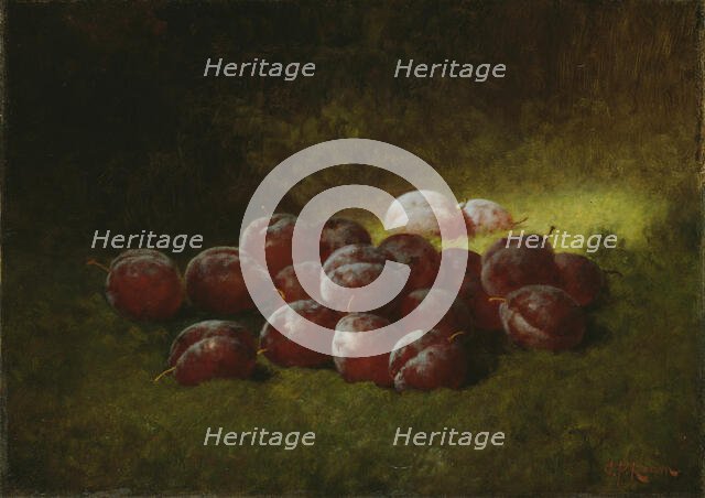 Purple Plums, 1895. Creator: Carducius Plantagenet Ream.