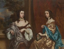 Mary Capel (1630-1715), Later Duchess of Beaufort, and Her Sister Elizabeth (1633-1678)... Creator: Peter Lely.