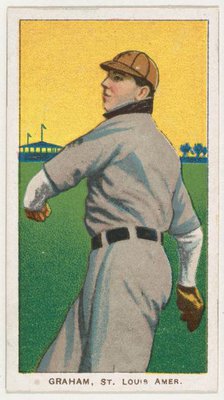 Graham, St. Louis, American League, from the White Border series (T206) for the America..., 1909-11. Creator: American Tobacco Company.
