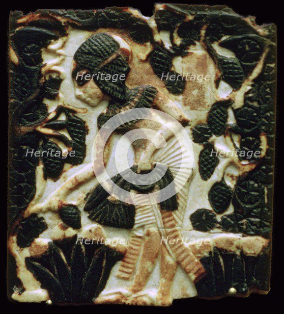 Egyptian faience tile. Artist: Unknown