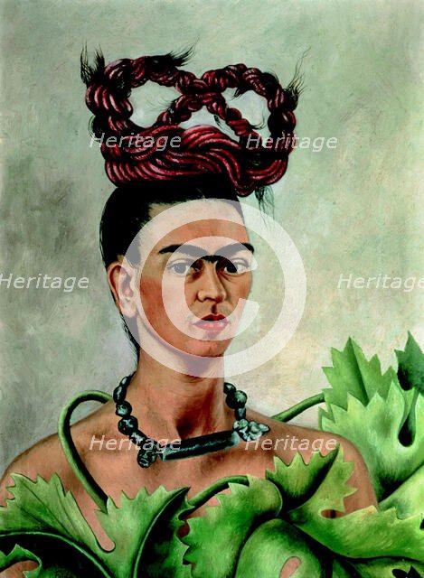 Self-Portrait with Braid, 1941. Creator: Frida Kahlo.