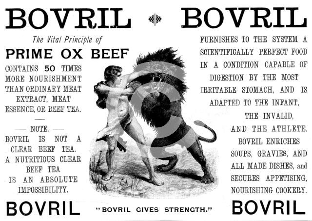 Advertisement for Bovril, 1895. Creator: Unknown.