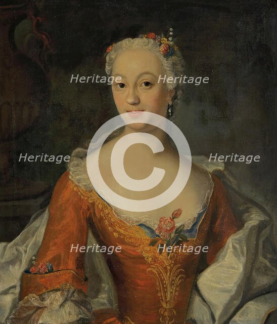 Female portrait, (c1750s). Creator: Johan Horner.