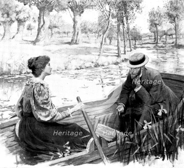 A Question of Conscience: "I wish I had not been so horrid to you at first," she said....", 1898. Creator: Unknown.