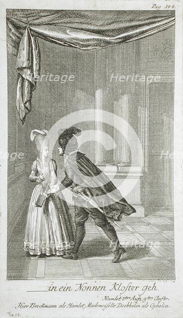 Illustration for Shakespeare's 'Hamlet', 1778. Creator: Daniel Nikolaus Chodowiecki.