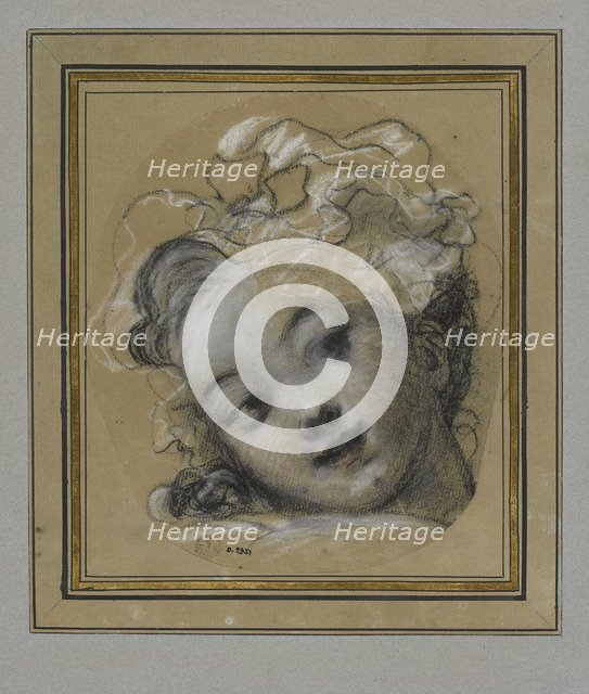 Girl with Bonnet. Artist: Fragonard, Jean Honoré (1732-1806)