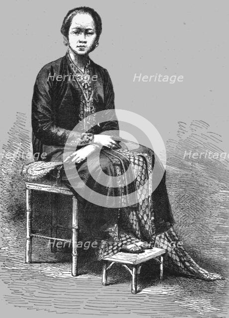 'Princess Saripa, Java; A Visit to Borneo', 1875. Creator: A.M. Cameron.