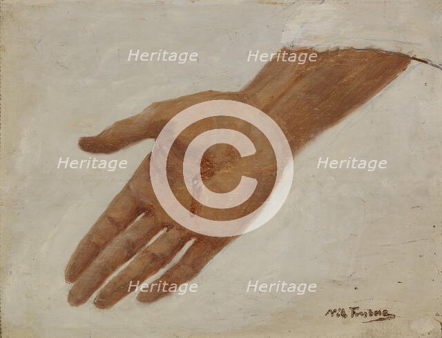 Hand; Sketch for a Picture of Christ. Creator: Nils Forsberg.