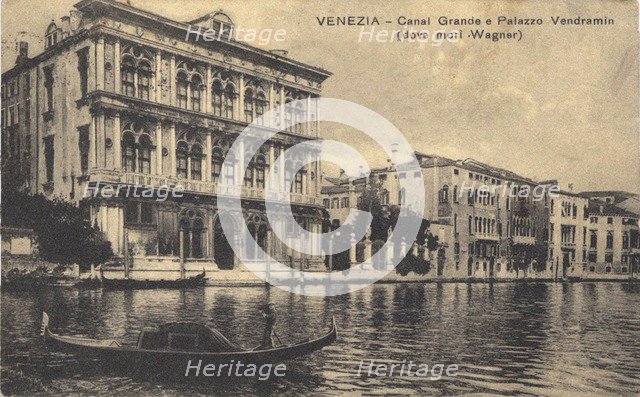 Palazzo Vendramin Calergi in Venice, 1880s.