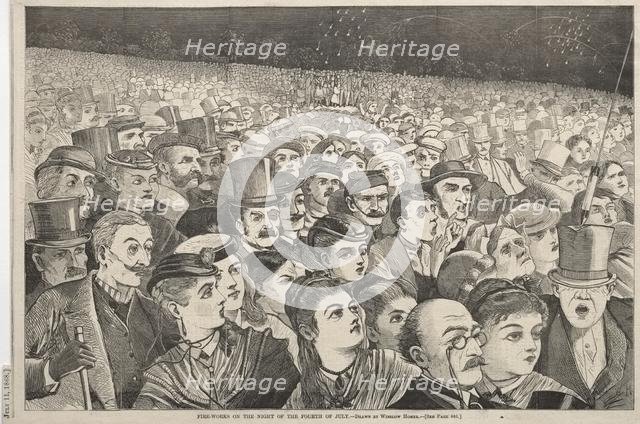 Fire-Works on the Night of the Fourth of July, 1868. Creator: Winslow Homer (American, 1836-1910).