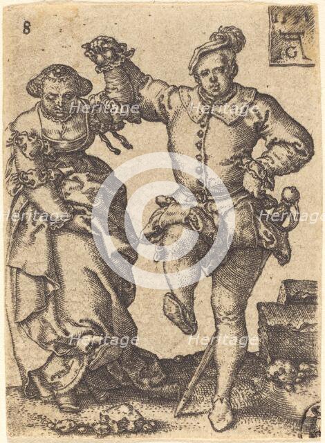Dancing Couple, 1551. Creator: Heinrich Aldegrever.