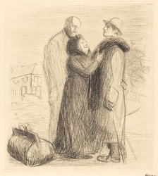 The Departure of the Prodigal Son (first plate, vertical), probably 1912/1913. Creator: Jean Louis Forain.