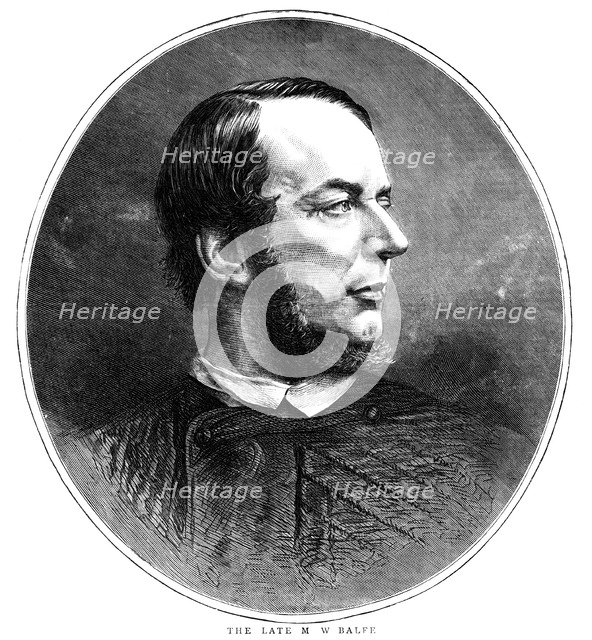 Michael William Balfe, Irish-born British composer and singer, 1870. Artist: Anon