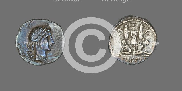 Denarius (Coin) Depicting the Goddess Venus, 46-45 BCE. Creator: Unknown.