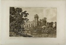 Part of Warwick Castel from the Southeast, plate 4, January 1776. Creator: Paul Sandby.