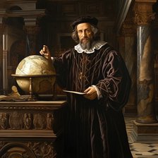 AI IMAGE - Portrait of Christopher Columbus, 1490s, (2023). Creator: Heritage Images.