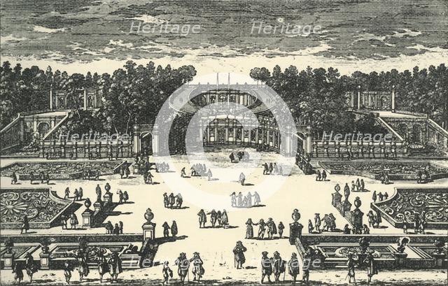 The 'amphitheatre' of the Villa Pamphili, 1670, (1903). Creator: Unknown.