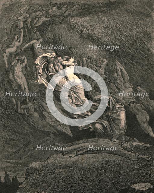 'I through compassion fainting, seem'd not far from death, c1890.  Creator: Gustave Doré.