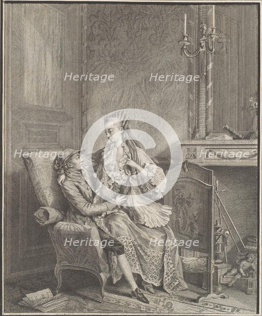 La Matinée (L'heureuse Union), after 1789. Creator: Louis Bosse.