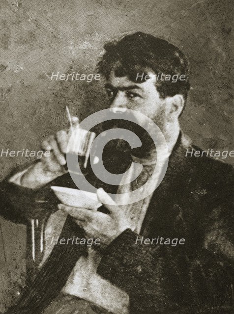 Yakov Yurovsky, chief executioner of Tsar Nicholas II and his family, early 20th century. Artist: Unknown