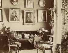 Part of a drawing room in the house of Evdokia Petrovna Kuznetsova, 1890. Creator: Unknown.