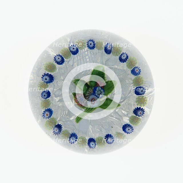 Paperweight, France, c. 1845-60. Creator: Saint-Louis Glassworks.