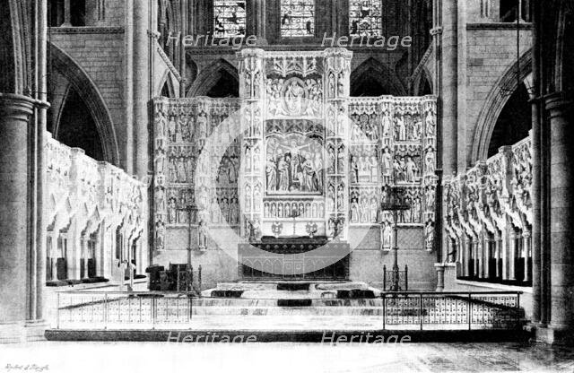 The Cathedrals of Great Britain: Truro Cathedral - the Reredos, 1895. Creator: Francis Frith & Co.