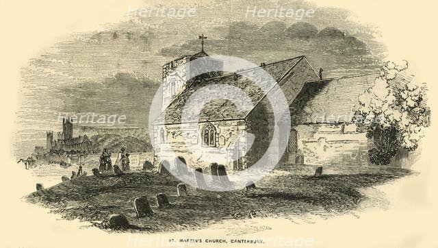 St Martin's Church, Canterbury, Kent, c1850. Creator: Unknown.
