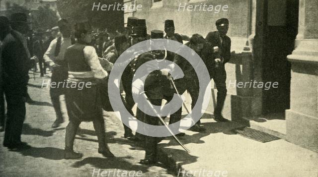 Arrest of Gavrilo Princip...Sarajevo, 28 June 1914, (c1920). Creator: Unknown.