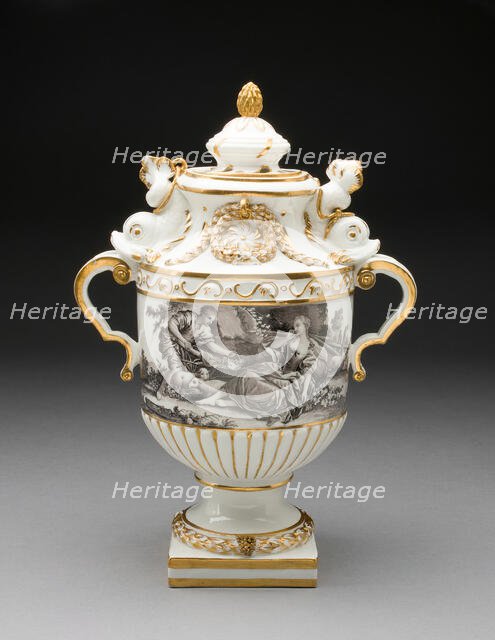 Urn, Frankenthal, 1776/77. Creator: Frankenthal Porcelain Factory.