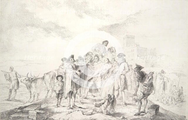 The blind guitarist (El ciego de la guitarra), ca. 1778., ca. 1778. Creator: Francisco Goya.