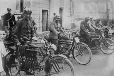 Italian Motor Cycle Squad, between 1914 and c1915. Creator: Bain News Service.