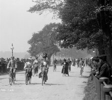 Cycling in Hyde Park, Westminster, Greater London, c1900s(?). Artist: York & Son.