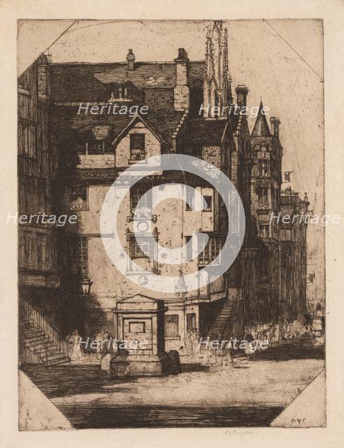 John Knox's House, 1905. Creator: David Young Cameron (British, 1865-1945).