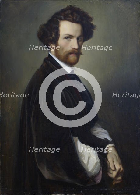 Self-portrait, 1846. Creator: Heubel, Alexander (1813-1847).