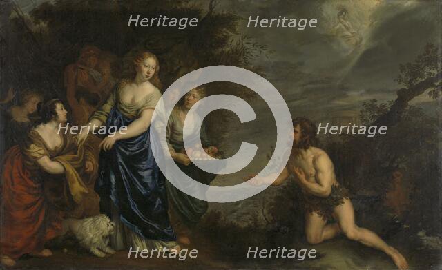 Odysseus and Nausicaa, c.1630-c.1688. Creator: Joachim von Sandrart I.