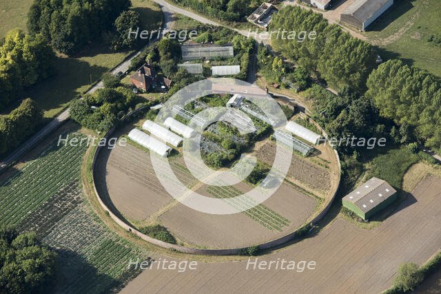 Circular walled garden, Olantigh Park, Kent, 2016. Creator: Damian Grady.