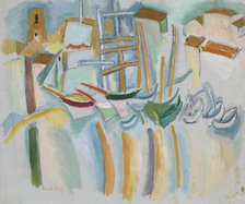 Ships and boats in Martigues, 1907-1908. Creator: Dufy, Raoul (1877-1953).