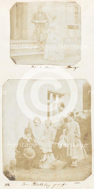 Papa & Mama; The Birthday Group, 1853-56. Creators: Thereza Llewelyn, John Dillwyn Llewelyn.