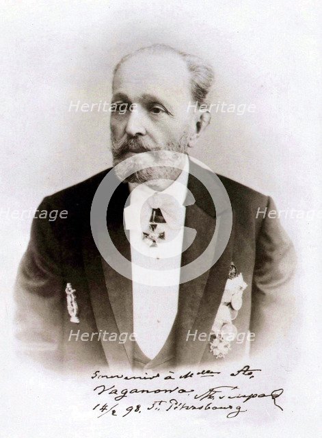 Marius Petipa, Russian ballet dancer and choreographer, 1898. Artist: Anon