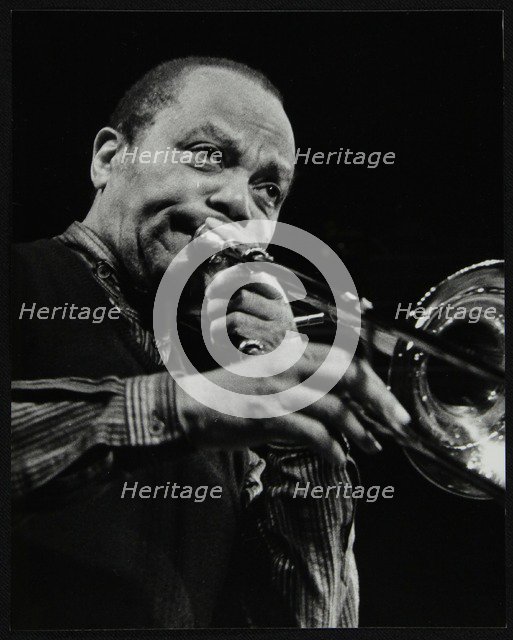 JJ Johnson on trombone at the Hertfordshire Jazz Festival, St Albans Arena, 4 May 1993. Artist: Denis Williams
