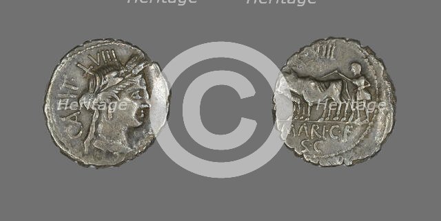 Denarius (Coin) Depicting the Goddess Ceres, 81 BCE. Creator: Unknown.