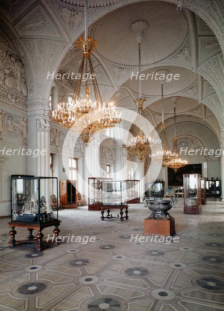 'The Alexander Hall in the Winter Palace in Saint Petersburg, 1839.  Artist: Aleksandr Bryullov