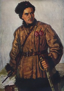 'Partisan A. G. Lunev', 1929. Artist: Nikolai Strunnikov.