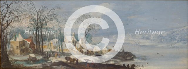 Winter Landscape, 1597-1625. Creators: Joos de Momper, the younger, Jan Brueghel the Elder.
